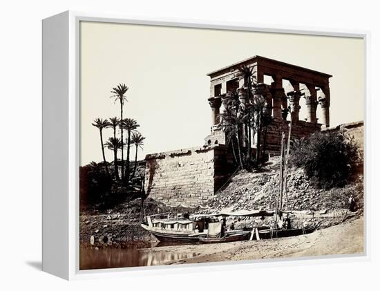 The Hypaethral Temple, Philae, Egypt, 1857 (Albumen Print from Wet-Collodion Negative)-Francis Frith-Framed Premier Image Canvas