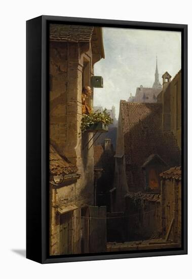 The Hypochondriac, about 1865-Carl Spitzweg-Framed Premier Image Canvas