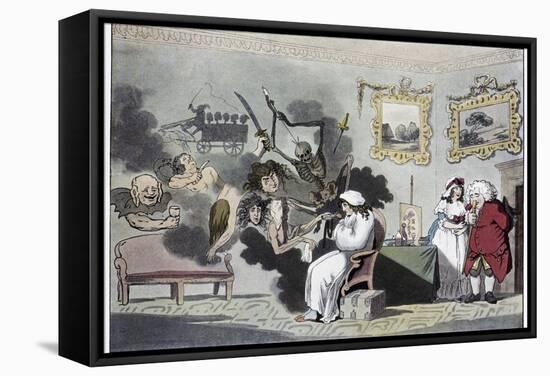 The Hypochondriac, Satirical Artwork-Science Photo Library-Framed Premier Image Canvas