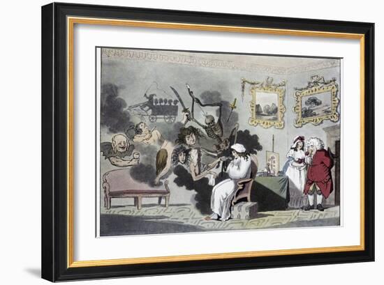 The Hypochondriac, Satirical Artwork-Science Photo Library-Framed Photographic Print