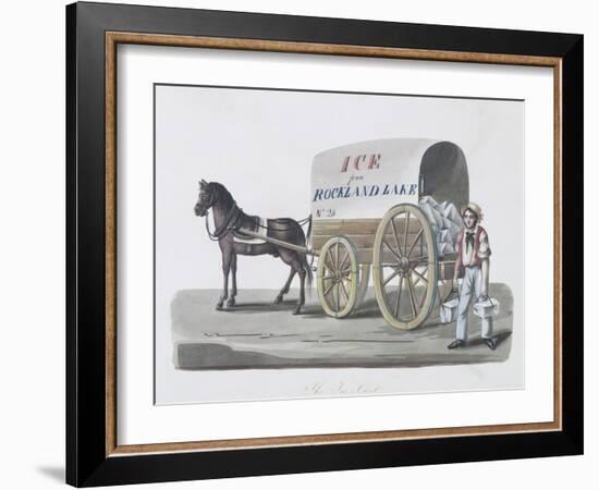 The Ice Cart, 1840-48-Nicolino Calyo-Framed Giclee Print