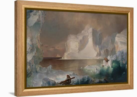 The Icebergs, 1861 (Oil on Canvas)-Frederic Edwin Church-Framed Premier Image Canvas