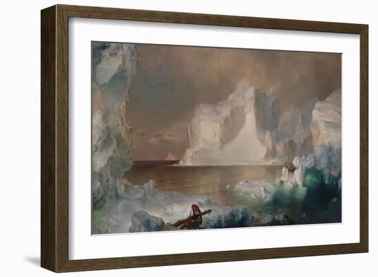 The Icebergs, 1861 (Oil on Canvas)-Frederic Edwin Church-Framed Giclee Print