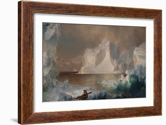 The Icebergs, 1861 (Oil on Canvas)-Frederic Edwin Church-Framed Giclee Print