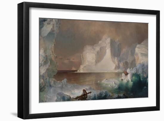 The Icebergs, 1861 (Oil on Canvas)-Frederic Edwin Church-Framed Giclee Print