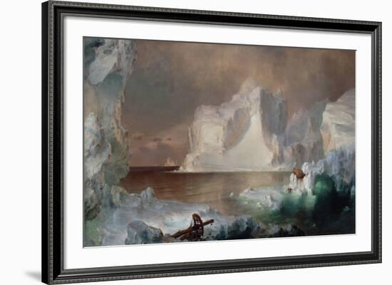 The Icebergs-Frederic Edwin Church-Framed Giclee Print