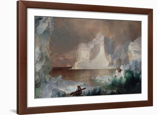 The Icebergs-Frederic Edwin Church-Framed Giclee Print