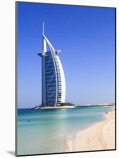 The Iconic Burj Al Arab Hotel, Jumeirah, Dubai, United Arab Emirates, Middle East-Amanda Hall-Mounted Photographic Print