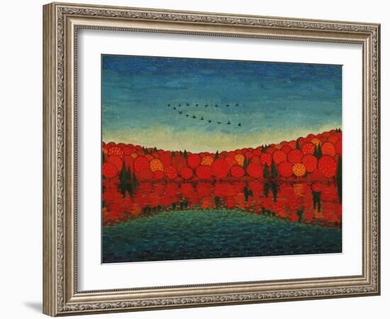 The Idea of Fall-John Newcomb-Framed Giclee Print