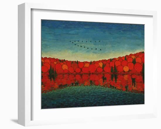 The Idea of Fall-John Newcomb-Framed Giclee Print