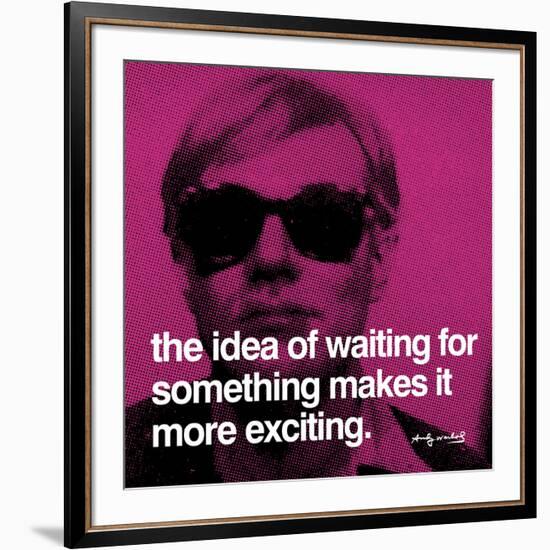 The idea of waiting for something makes it more exciting-null-Framed Art Print