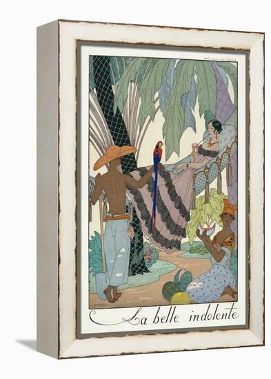 The Idle Beauty-Georges Barbier-Framed Premier Image Canvas
