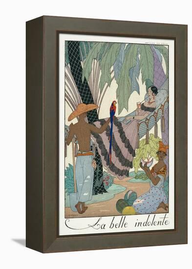 The Idle Beauty-Georges Barbier-Framed Premier Image Canvas