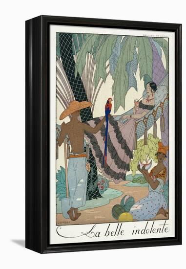 The Idle Beauty-Georges Barbier-Framed Premier Image Canvas