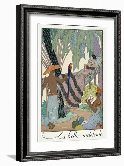 The Idle Beauty-Georges Barbier-Framed Giclee Print