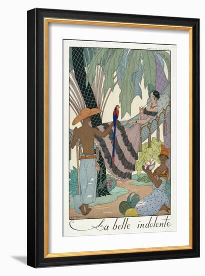 The Idle Beauty-Georges Barbier-Framed Giclee Print