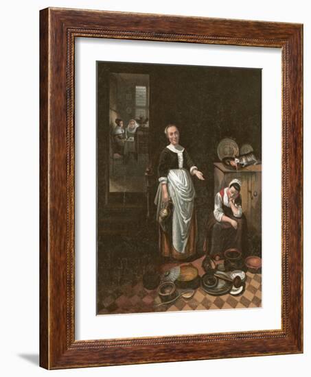 The Idle Servant-Nicholaes Maes-Framed Giclee Print