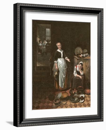 The Idle Servant-Nicholaes Maes-Framed Giclee Print