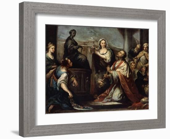 The Idolatry of King Solomon, C1739-Jacopo Amigoni-Framed Giclee Print