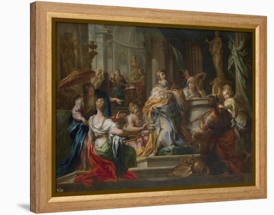 The Idolatry of King Solomon-Sebastiano Conca-Framed Premier Image Canvas