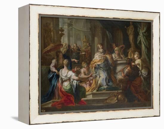 The Idolatry of King Solomon-Sebastiano Conca-Framed Premier Image Canvas