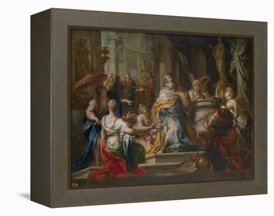 The Idolatry of King Solomon-Sebastiano Conca-Framed Premier Image Canvas