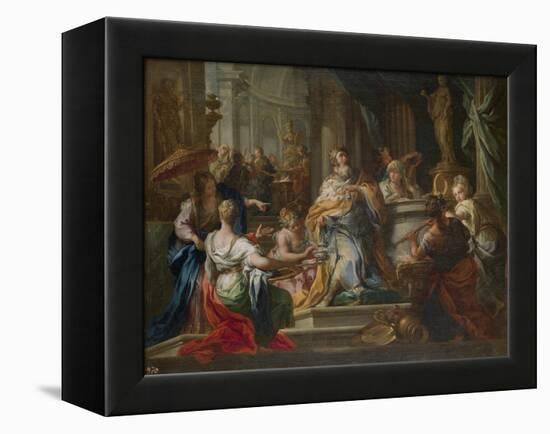 The Idolatry of King Solomon-Sebastiano Conca-Framed Premier Image Canvas