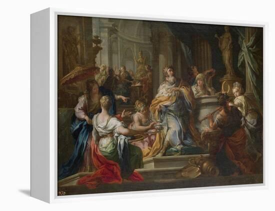 The Idolatry of King Solomon-Sebastiano Conca-Framed Premier Image Canvas