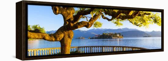 The Idyllic Isola Dei Pescatori and Isola Bella, Borromean Islands, Lake Maggiore, Piedmont, Italy-Doug Pearson-Framed Premier Image Canvas