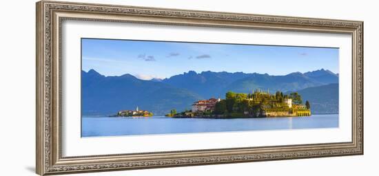 The Idyllic Isola Dei Pescatori and Isola Bella, Borromean Islands, Lake Maggiore, Piedmont, Italy-Doug Pearson-Framed Photographic Print