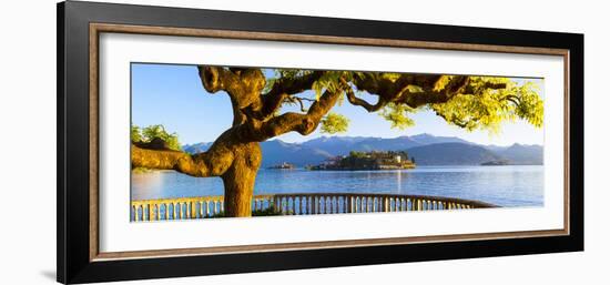 The Idyllic Isola Dei Pescatori and Isola Bella, Borromean Islands, Lake Maggiore, Piedmont, Italy-Doug Pearson-Framed Photographic Print