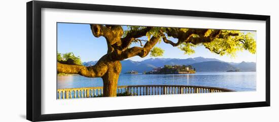 The Idyllic Isola Dei Pescatori and Isola Bella, Borromean Islands, Lake Maggiore, Piedmont, Italy-Doug Pearson-Framed Photographic Print