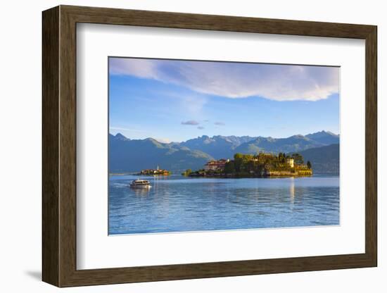 The Idyllic Isola Dei Pescatori and Isola Bella, Borromean Islands, Lake Maggiore, Piedmont, Italy-Doug Pearson-Framed Photographic Print