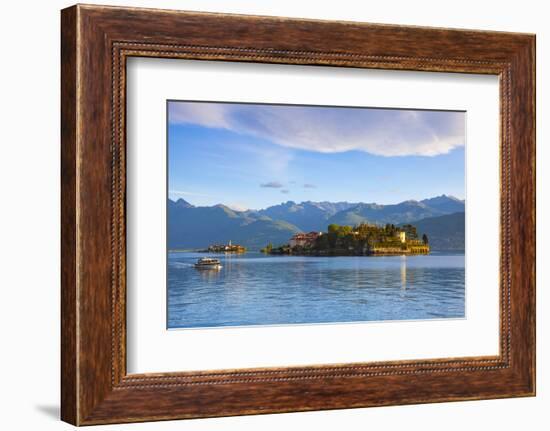 The Idyllic Isola Dei Pescatori and Isola Bella, Borromean Islands, Lake Maggiore, Piedmont, Italy-Doug Pearson-Framed Photographic Print