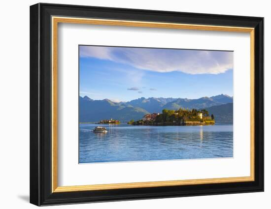 The Idyllic Isola Dei Pescatori and Isola Bella, Borromean Islands, Lake Maggiore, Piedmont, Italy-Doug Pearson-Framed Photographic Print