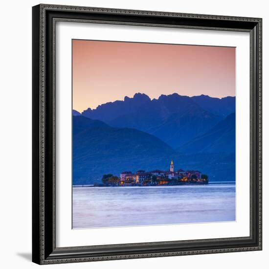 The Idyllic Isola Dei Pescatori (Fisherman's Islands) Illuminated at Dusk, Borromean Islands-Doug Pearson-Framed Photographic Print