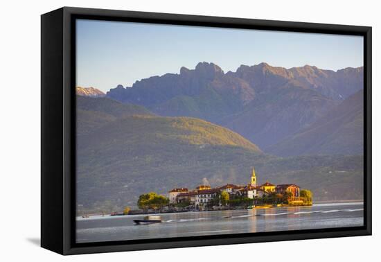 The Idyllic Isola Dei Pescatori (Fishermen's Islands) Illuminated at Sunrise, Borromean Islands-Doug Pearson-Framed Premier Image Canvas