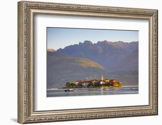 The Idyllic Isola Dei Pescatori (Fishermen's Islands) Illuminated at Sunrise, Borromean Islands-Doug Pearson-Framed Photographic Print