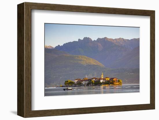 The Idyllic Isola Dei Pescatori (Fishermen's Islands) Illuminated at Sunrise, Borromean Islands-Doug Pearson-Framed Photographic Print