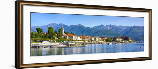 The Idyllic Lakeside Village of Baveno, Lake Maggiore, Piedmont, Italy-Doug Pearson-Framed Photographic Print