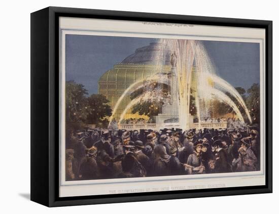 The Illuminations at the International Inventions Exhibition, 8th August 1885-Riddle and Couchman-Framed Premier Image Canvas