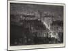 The Illuminations on Coronation Day, General View, Looking Down Waterloo Place-William Lionel Wyllie-Mounted Giclee Print