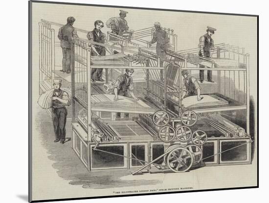 The Illustrated London News Steam Printing Machines-null-Mounted Giclee Print