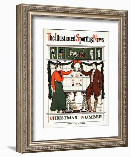 The Illustrated Sporting News, Christmas Number, 1900 (Colour Lithograph)-Edward Penfield-Framed Giclee Print