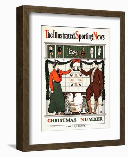 The Illustrated Sporting News, Christmas Number, 1900 (Colour Lithograph)-Edward Penfield-Framed Giclee Print