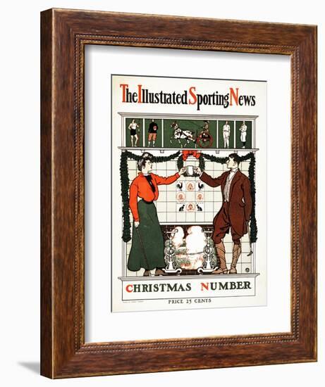 The Illustrated Sporting News, Christmas Number, 1900 (Colour Lithograph)-Edward Penfield-Framed Giclee Print