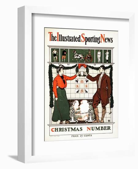 The Illustrated Sporting News, Christmas Number, 1900 (Colour Lithograph)-Edward Penfield-Framed Giclee Print