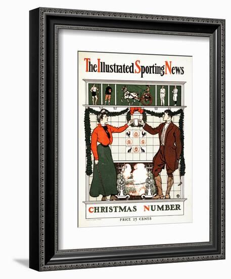 The Illustrated Sporting News, Christmas Number, 1900 (Colour Lithograph)-Edward Penfield-Framed Giclee Print