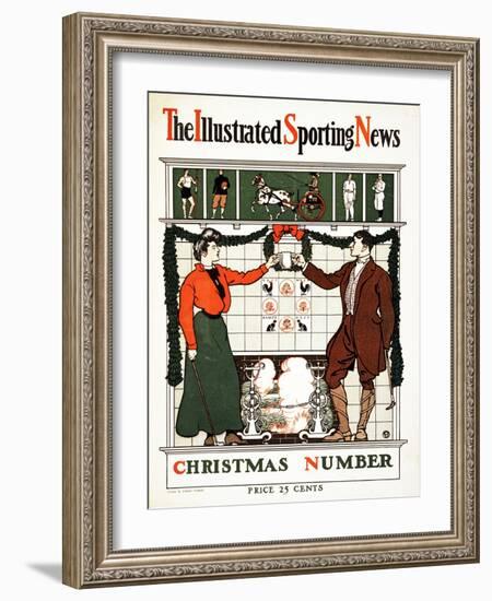 The Illustrated Sporting News, Christmas Number, 1900 (Colour Lithograph)-Edward Penfield-Framed Giclee Print