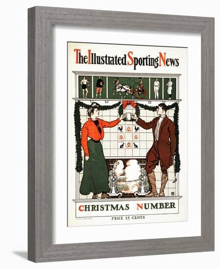 The Illustrated Sporting News, Christmas Number, 1900 (Colour Lithograph)-Edward Penfield-Framed Giclee Print